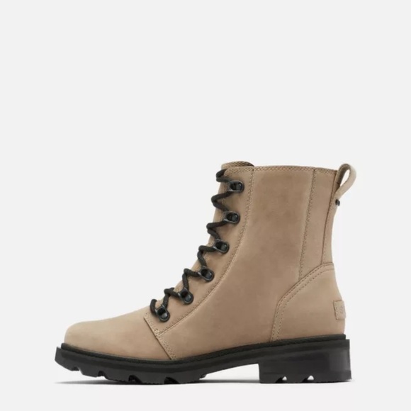 SOREL LENNOX LACE WATERPROOF BOOT IN TAUPE SZ 10 - Picture 13 of 14